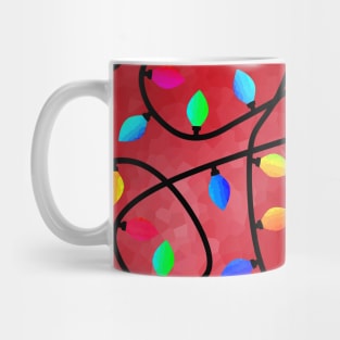 Christmas Lights Red Mug